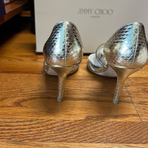 Jimmy Choo - light gold snake skin and glitter heels - size 36 - great condition - Picture 8 of 8